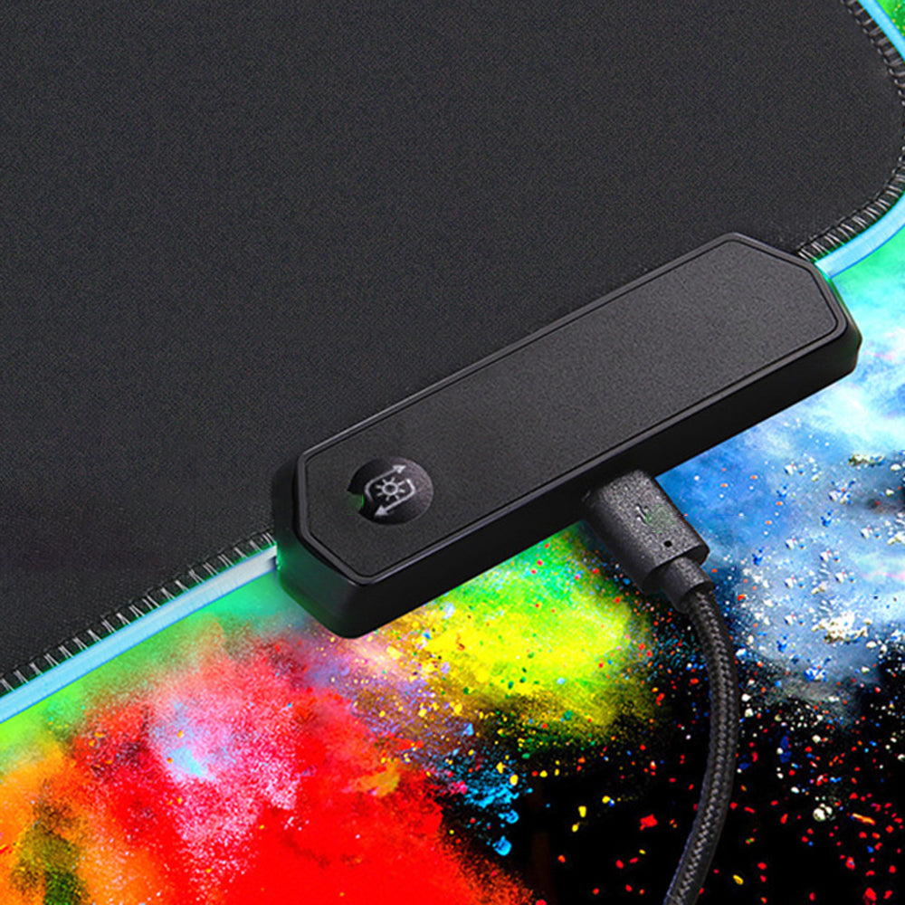 350x250x3mm RGB Gaming Mouse Pad USB Colorful LED Light Cool Mouse Mat 350x250x3mm RGB Gaming Mouse Pad USB Colorful LED Light Cool Mouse Mat